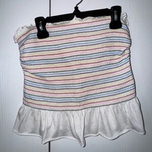 No Boundaries Multicolor Striped Crop Top